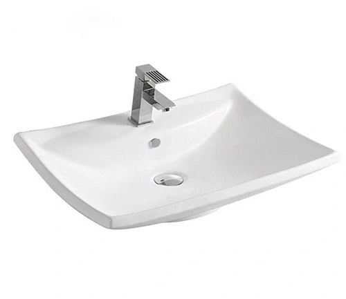 Раковина CeramaLux 9111 накладная, белый Раковина CeramaLux 9111 накладная, белый