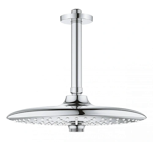 Верхний душ GROHE Euphoria 260 SmartControl с потолочным душевым кронштейном 142 мм, расход 9.5 л/ми 26461000 Верхний душ GROHE Euphoria 260 SmartControl с потолочным душевым кронштейном 142 мм, расход 9.5 л/ми 26461000