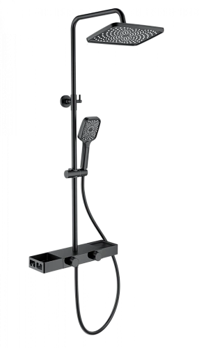 Душевая система Wonzon & Woghand с термостатом, черный матовый (WW-B3552-MB) Душевая система Wonzon & Woghand с термостатом, черный матовый (WW-B3552-MB)