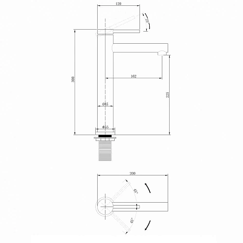 Смеситель для раковины ABBER Emotion AF8811NG никель Смеситель для раковины ABBER Emotion AF8811NG никель