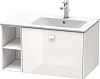 Тумба под раковину Duravit Brioso BR401402222 подвесная 82 см белый глянцевый