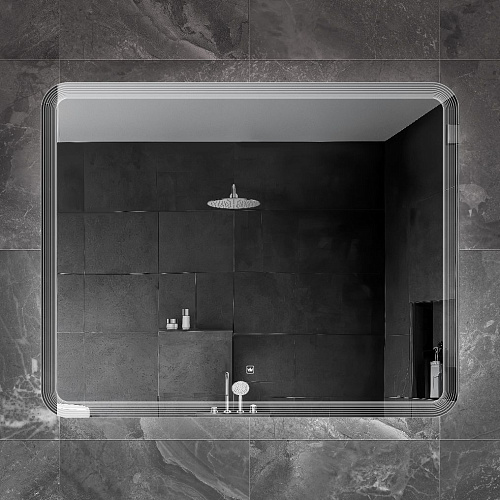 Зеркало CEZARES DUET с лазерной гравировкой подсветкой и сенсорным выключателем CZR-SPC-DUET-1000-800-LED-TCH 1000x800x30 Зеркало CEZARES DUET с лазерной гравировкой подсветкой и сенсорным выключателем CZR-SPC-DUET-1000-800-LED-TCH 1000x800x30