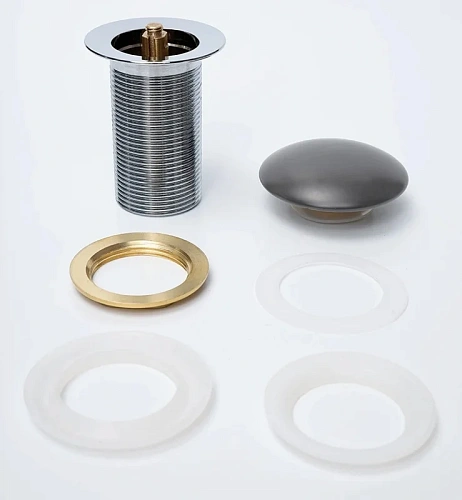 Донный клапан Gid без перелива Dgm100 74408K темно-серый матовый 7x7x10 Донный клапан Gid без перелива Dgm100 74408K темно-серый матовый 7x7x10