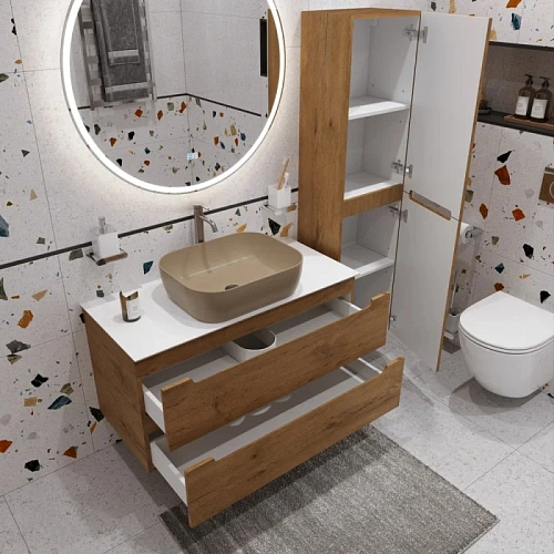 Тумба со столешницей и раковиной BelBagno ETNA 100 etna100rn-kepbo-1302h316-set подвесная ETNA100RN-KEPBO-1302H316-SET Тумба со столешницей и раковиной BelBagno ETNA 100 etna100rn-kepbo-1302h316-set подвесная ETNA100RN-KEPBO-1302H316-SET