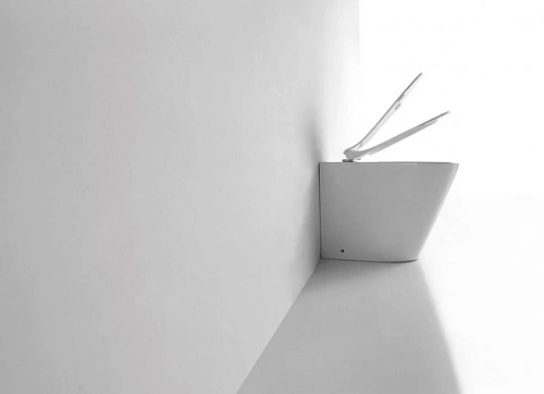 Унитаз приставной CeramaLux 3178 белый с крышкой микролифт Унитаз приставной CeramaLux 3178 белый с крышкой микролифт