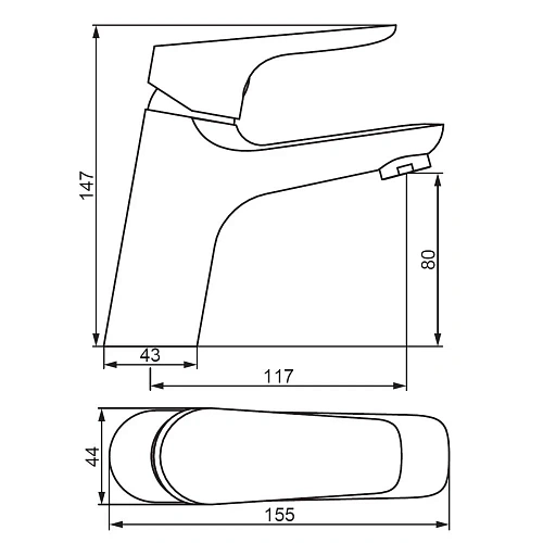 Смеситель для раковины Damixa Jupiter 770210001 хром Смеситель для раковины Damixa Jupiter 770210001 хром