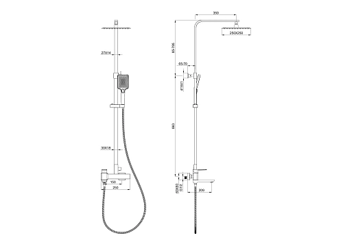 Душевая система Wonzon & Woghand хром (WW-88739003-CR) Душевая система Wonzon & Woghand хром (WW-88739003-CR)