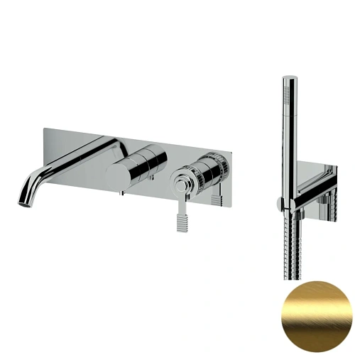 Смеситель для ванны Remer Atelier AL53D2WBBG, золото брашированное Смеситель для ванны Remer Atelier AL53D2WBBG, золото брашированное