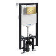Инсталляция для унитаза WasserKRAFT Vils 56TLT.010.ME.MG01 с клавишей смыва золото