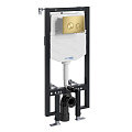 Инсталляция для унитаза WasserKRAFT Vils 56TLT.010.ME.MG01 с клавишей смыва золото Инсталляция для унитаза WasserKRAFT Vils 56TLT.010.ME.MG01 с клавишей смыва золото