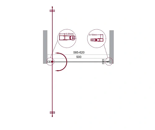 Душевая дверь BelBagno ETNA-B-1-60-C-Cr-90 60 см, профиль хром, стекло прозрачное Душевая дверь BelBagno ETNA-B-1-60-C-Cr-90 60 см, профиль хром, стекло прозрачное