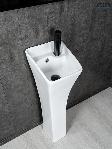Раковина Gid M9012 81101 напольная белая 30x33x89 Раковина Gid M9012 81101 напольная белая 30x33x89