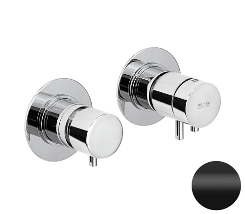 Смеситель для душа Remer X Style XT96D3NO термостатический, черный матовый Смеситель для душа Remer X Style XT96D3NO термостатический, черный матовый