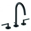 Смеситель для раковины Kludi Nova Fonte Puristic на 3 отверстия, черный матовый 201433915