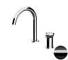 Смеситель для раковины Remer Element ET57CFP, черный брашированный хром