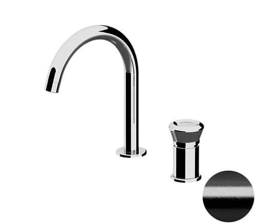 Смеситель для раковины Remer Element ET57CFP, черный брашированный хром Смеситель для раковины Remer Element ET57CFP, черный брашированный хром