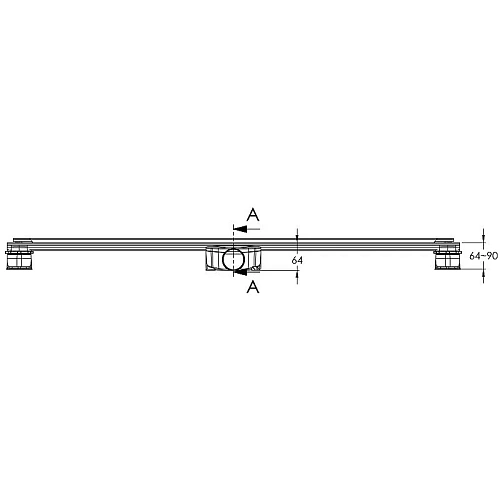 Душевой лоток BERGES SUPER line 750, матовый хром, S-сифон D50/105 H50 вертикальный 090082 Душевой лоток BERGES SUPER line 750, матовый хром, S-сифон D50/105 H50 вертикальный 090082