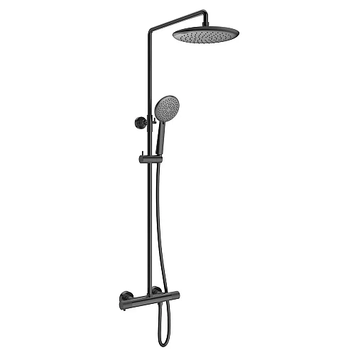 Душевая система Vincea Desire VSFS-1D0TGM термостатическая, вороненая сталь Душевая система Vincea Desire VSFS-1D0TGM термостатическая, вороненая сталь