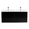 Картинка анонса товара «тумба под раковину belbagno marino-cer-1200-4c-so-2-nl-p nero lucido подвесная 1172x438»