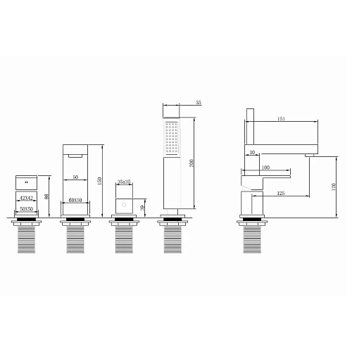 Смеситель на борт ванны ABBER Daheim AF8213NG никель Смеситель на борт ванны ABBER Daheim AF8213NG никель