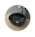 Раковина NOFER SPIN40 23595 накладная круглая 400x400x145 мм мрамор черный Раковина NOFER SPIN40 23595 накладная круглая 400x400x145 мм мрамор черный
