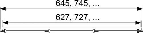 Декоративная панель TECE TECEdrainline под облицовку плиткой plate, прямая, 800 под плитку 600870 Декоративная панель TECE TECEdrainline под облицовку плиткой plate, прямая, 800 под плитку 600870