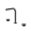 Картинка анонса товара «смеситель для раковины boheme stick 152-sgm.4 spirale на 3 отверстия shine gun metal»