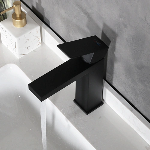 Смеситель для раковины Gid Anchel SS979-BM-K SS979BMK черный матовый Смеситель для раковины Gid Anchel SS979-BM-K SS979BMK черный матовый