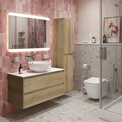 Тумба со столешницей и раковиной BelBagno KRAFT 80 kraft80rnn-kepbo-1077-set подвесная KRAFT80RNN-KEPBO-1077-SET Тумба со столешницей и раковиной BelBagno KRAFT 80 kraft80rnn-kepbo-1077-set подвесная KRAFT80RNN-KEPBO-1077-SET