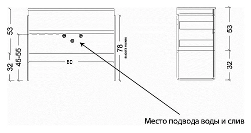 Тумба под раковину Armadi Art Vallessi 837-080-C mat 80x46cm КАШЕМИР мат Тумба под раковину Armadi Art Vallessi 837-080-C mat 80x46cm КАШЕМИР мат
