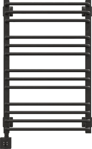 Полотенцесушитель электрический EWRIKA Кассандра Pd 80x50 L, черный матовый 510496 Полотенцесушитель электрический EWRIKA Кассандра Pd 80x50 L, черный матовый 510496