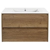 Тумба под раковину Vincea Gio 800 подвесная, 2 выкатных ящика soft-close, T.Oak VMC-2G800TO Тумба под раковину Vincea Gio 800 подвесная, 2 выкатных ящика soft-close, T.Oak VMC-2G800TO