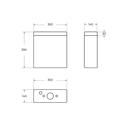Бачок для унитаза BelBagno LUCE BB2197T Бачок для унитаза BelBagno LUCE BB2197T