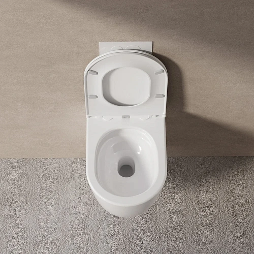 Унитаз подвесной ABBER Bequem AC1132TC белый, безободковый, смыв торнадо, с закрытым дном Унитаз подвесной ABBER Bequem AC1132TC белый, безободковый, смыв торнадо, с закрытым дном