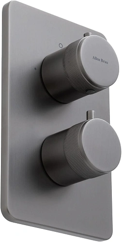 Смеситель для ванны Allen Brau Priority 5.31213-MG (с внутренней частью, 2 выхода) графит брашированный Смеситель для ванны Allen Brau Priority 5.31213-MG (с внутренней частью, 2 выхода) графит брашированный