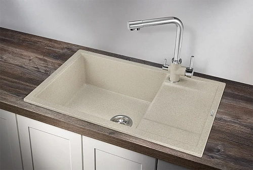 Кухонная мойка Granula 7805, ПИРИТ, кварц 780х500 Кухонная мойка Granula 7805, ПИРИТ, кварц 780х500