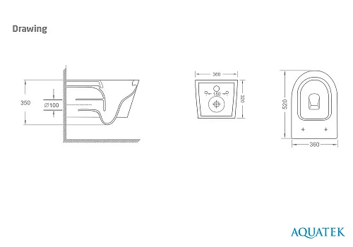 Унитаз подвесной Aquatek ТАУРУС AQ1580T-00 с сиденьем микролифт, белый Унитаз подвесной Aquatek ТАУРУС AQ1580T-00 с сиденьем микролифт, белый