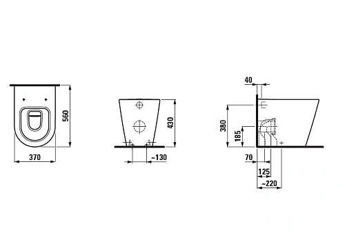 Унитаз напольный Laufen Kartell by Laufen 2333.1 (8.2333.1.000.000.1) Унитаз напольный Laufen Kartell by Laufen 2333.1 (8.2333.1.000.000.1)