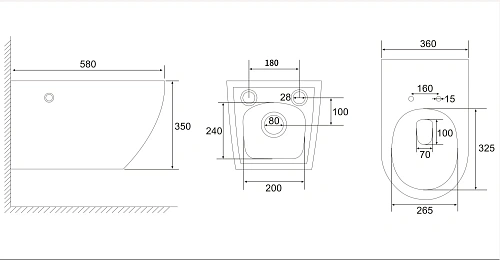 Унитаз подвесной ABBER Bequem AC1126P белый с импульсным смывом Унитаз подвесной ABBER Bequem AC1126P белый с импульсным смывом