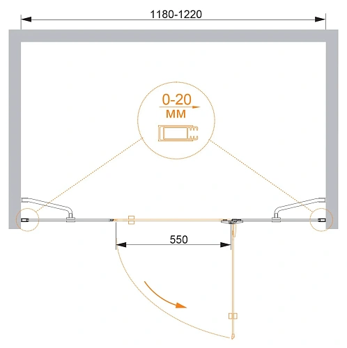 Душевая дверь CEZARES BERGAMO-W-B-13-30+60/30-C-Cr-R 120см стекло прозрачное, профиль хром Душевая дверь CEZARES BERGAMO-W-B-13-30+60/30-C-Cr-R 120см стекло прозрачное, профиль хром