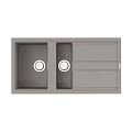 Кухонная мойка Omoikiri Kitagawa 100-2-GR Artceramic/leningrad grey 4993804 Кухонная мойка Omoikiri Kitagawa 100-2-GR Artceramic/leningrad grey 4993804