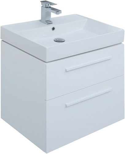 Тумба под раковину Aquanet Nova 60 белый (2 ящика) 00242279 Тумба под раковину Aquanet Nova 60 белый (2 ящика) 00242279