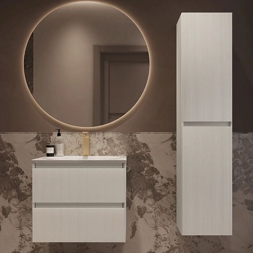 Тумба под раковину Vincea Welle 600 подвесная, белый матовый софт-тач Тумба под раковину Vincea Welle 600 подвесная, белый матовый софт-тач