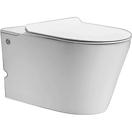 Унитаз подвесной Ceruttispa ARGENTERA Aria Pulse CT10590 с функцией импульсного смыва, сиденье микролифт