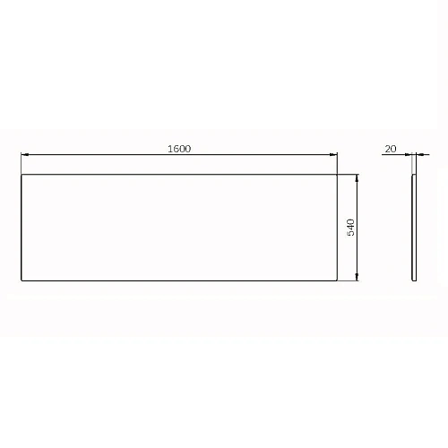 Экран для ванны фронтальный AM.PM Func W84A-160-070W-P 160х70 Экран для ванны фронтальный AM.PM Func W84A-160-070W-P 160х70
