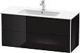 Тумба под раковину Duravit XSquare XS417404040 подвесная 121 см черный глянцевый Тумба под раковину Duravit XSquare XS417404040 подвесная 121 см черный глянцевый
