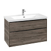 Картинка анонса товара «тумба под раковину villeroy &amp; boch subway 3.0 с подсветкой stone oak / stone oak c570l1rk»
