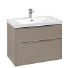 Картинка анонса товара «тумба под раковину villeroy &amp; boch subway 3.0 с подсветкой taupe / taupe c574l0vm»