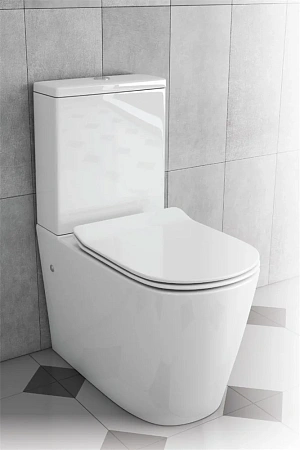 Унитаз напольный Delice Lorraine Q с бачком, Крышка-сиденье LORRAINE Q COMPACT Унитаз напольный Delice Lorraine Q с бачком, Крышка-сиденье LORRAINE Q COMPACT