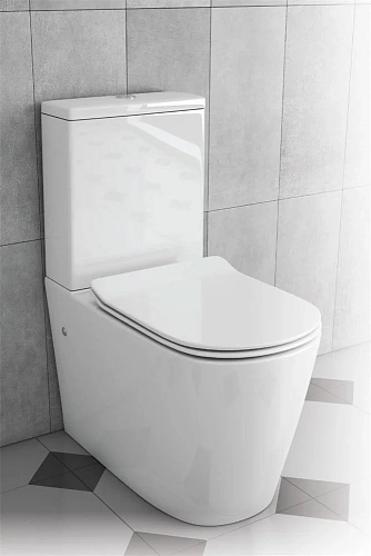 Унитаз напольный Delice Lorraine Q с бачком, Крышка-сиденье LORRAINE Q COMPACT Унитаз напольный Delice Lorraine Q с бачком, Крышка-сиденье LORRAINE Q COMPACT